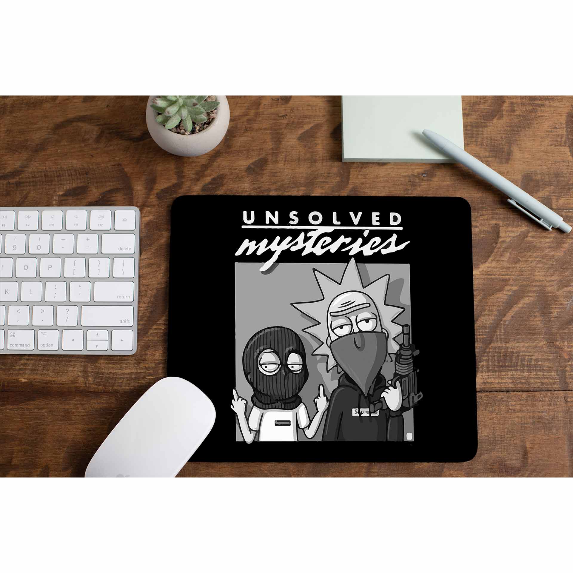 rick and morty unsolved mysteries mousepad logitech large anime buy online united states of america usa the banyan tee tbt men women girls boys unisex  rick and morty online summer beth mr meeseeks jerry quote vector art clothing accessories merchandise