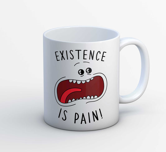rick and morty existence is pain mug coffee ceramic buy online usa united states of america the banyan tee tbt men women girls boys unisex  rick and morty online summer beth mr meeseeks jerry quote vector art clothing accessories merchandise