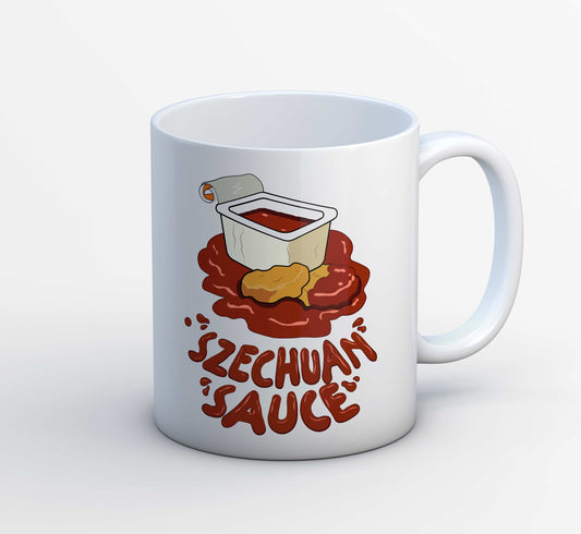 rick and morty szechuan sauce mug coffee ceramic buy online usa united states of america the banyan tee tbt men women girls boys unisex  rick and morty online summer beth mr meeseeks jerry quote vector art clothing accessories merchandise