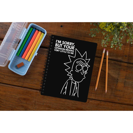 rick and morty opinion notebook notepad diary buy online united states of america usa the banyan tee tbt unruled rick and morty online summer beth mr meeseeks jerry quote vector art clothing accessories merchandise