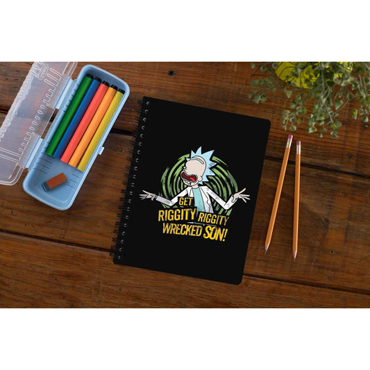 rick and morty riggity notebook notepad diary buy online united states of america usa the banyan tee tbt unruled rick and morty online summer beth mr meeseeks jerry quote vector art clothing accessories merchandise