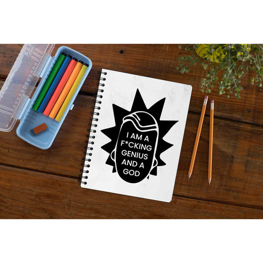 rick and morty genius notebook notepad diary buy online united states of america usa the banyan tee tbt unruled rick and morty online summer beth mr meeseeks jerry quote vector art clothing accessories merchandise
