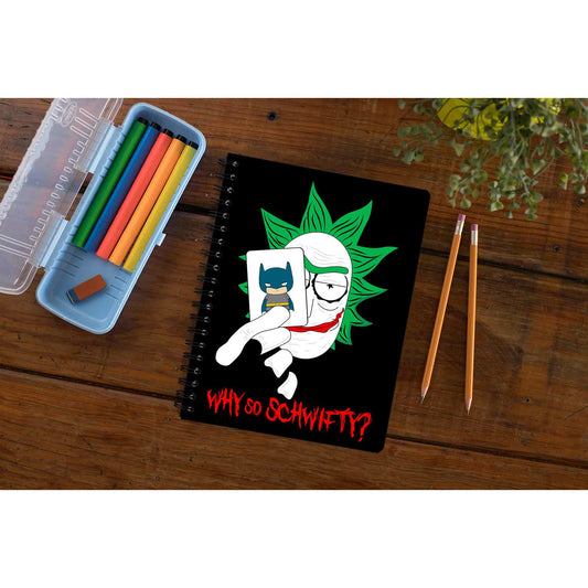 rick and morty joker notebook notepad diary buy online united states of america usa the banyan tee tbt unruled rick and morty online summer beth mr meeseeks jerry quote vector art clothing accessories merchandise