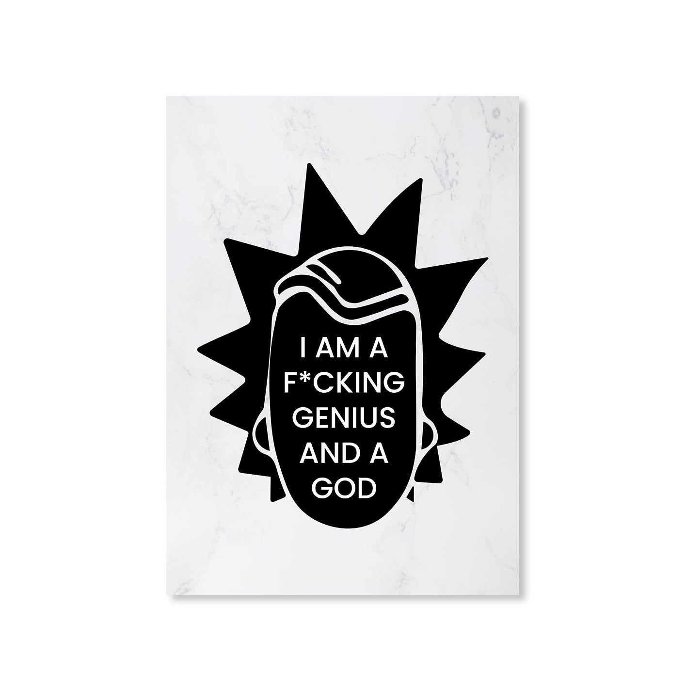 rick and morty genius poster wall art buy online united states of america usa the banyan tee tbt a4 rick and morty online summer beth mr meeseeks jerry quote vector art clothing accessories merchandise