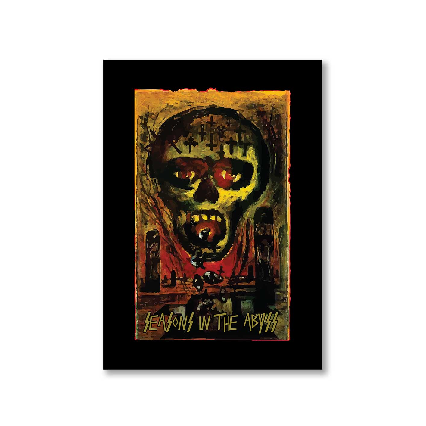 slayer seasons in the abyss poster wall art buy online united states of america usa the banyan tee tbt a4