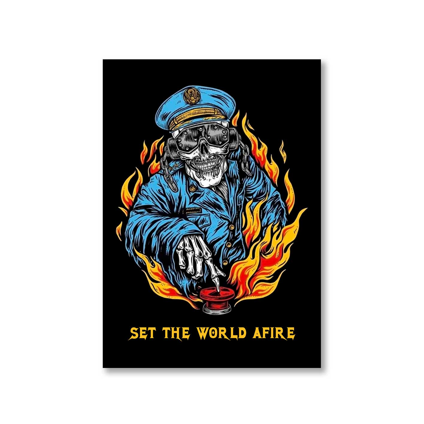 megadeth set the world afire poster wall art buy online united states of america usa the banyan tee tbt a4