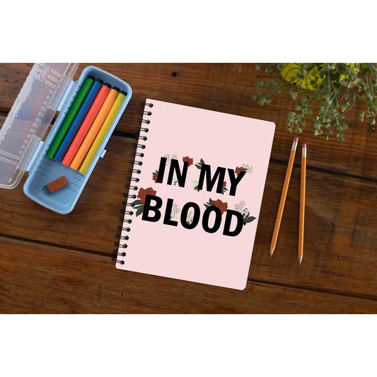 shawn mendes in my blood notebook notepad diary buy online united states of america usa the banyan tee tbt unruled