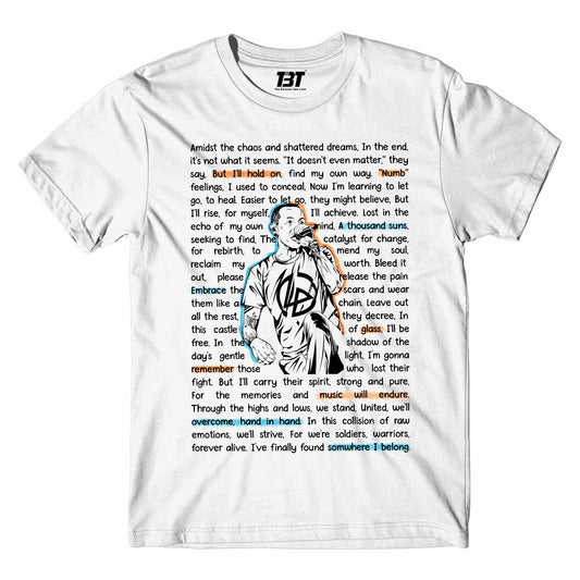 linkin park song story t-shirt music band buy online usa united states the banyan tee tbt men women girls boys unisex white