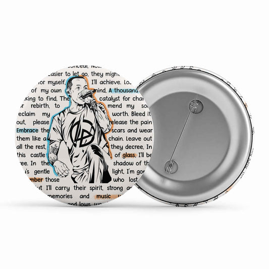 linkin park song story badge pin button music band buy online united states of america usa the banyan tee tbt men women girls boys unisex