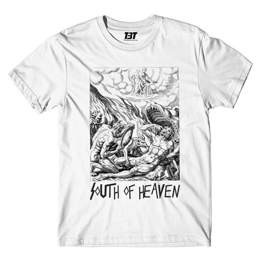 slayer south of heaven t-shirt music band buy online usa united states the banyan tee tbt men women girls boys unisex white