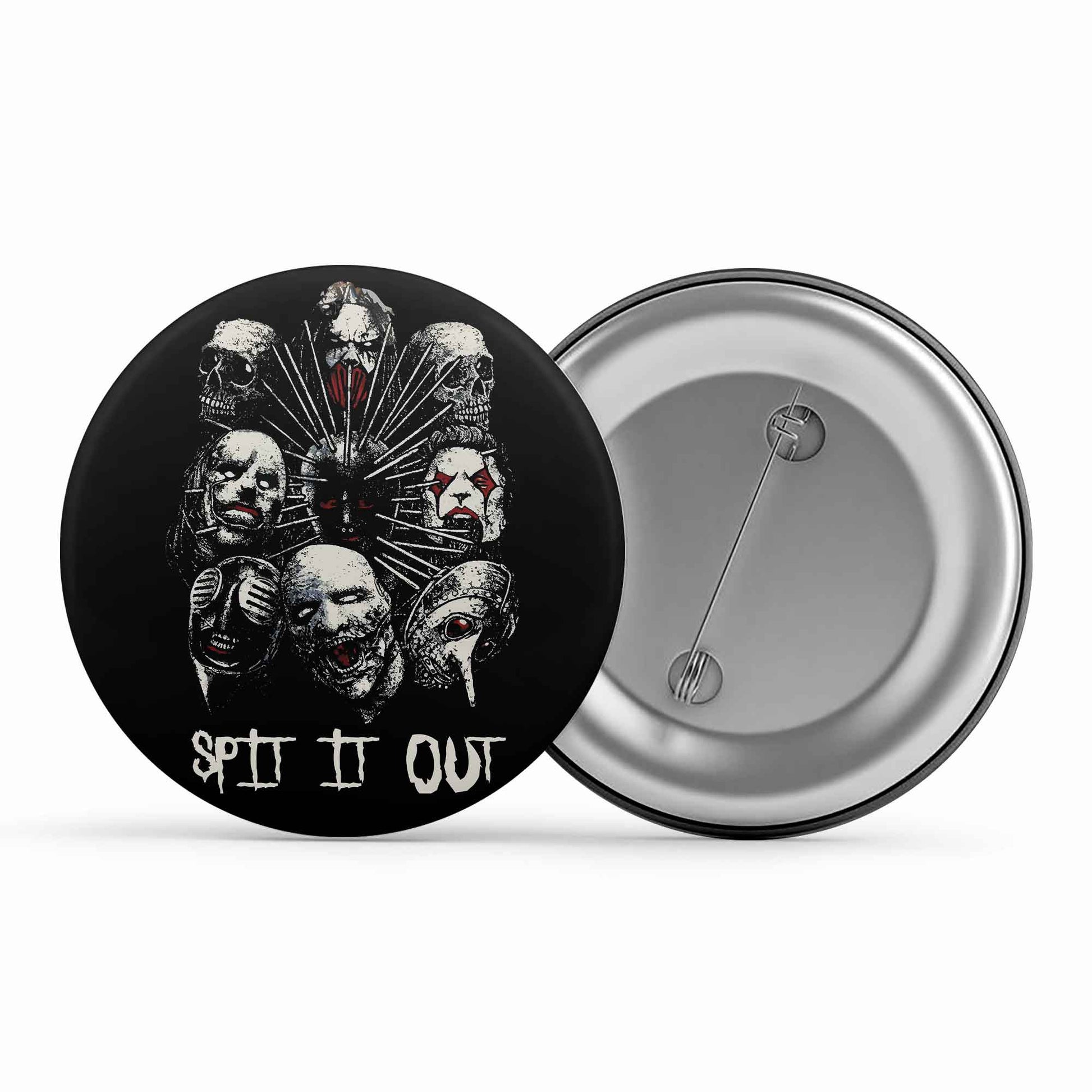 slipknot spit it out badge pin button music band buy online united states of america usa the banyan tee tbt men women girls boys unisex