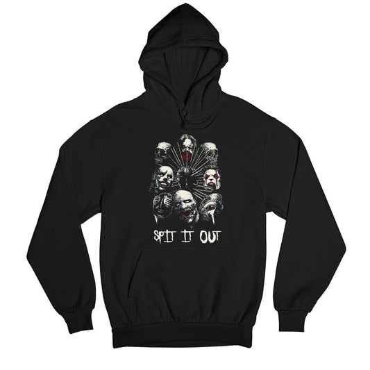 slipknot spit it out hoodie hooded sweatshirt winterwear music band buy online usa united states of america the banyan tee tbt men women girls boys unisex black