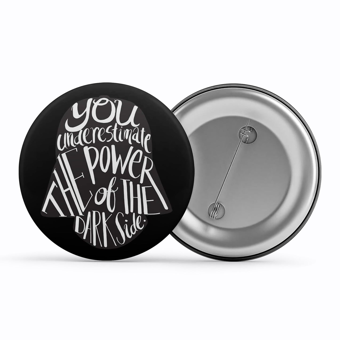 star wars power of the dark side badge pin button tv & movies buy online india the banyan tee tbt men women girls boys unisex  darth vader