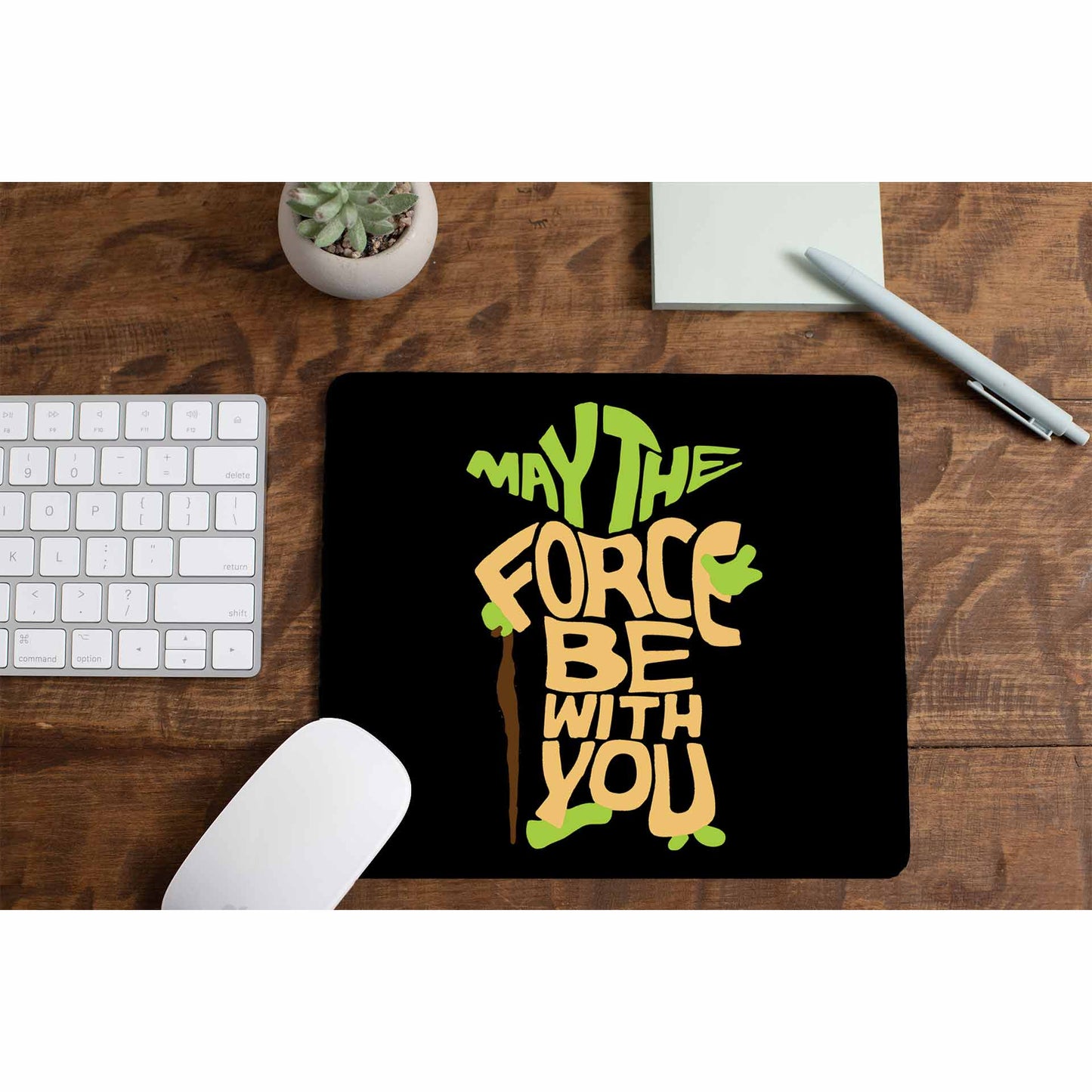 star wars may the force be with you mousepad logitech large anime tv & movies buy online united states of america usa the banyan tee tbt men women girls boys unisex  yoda