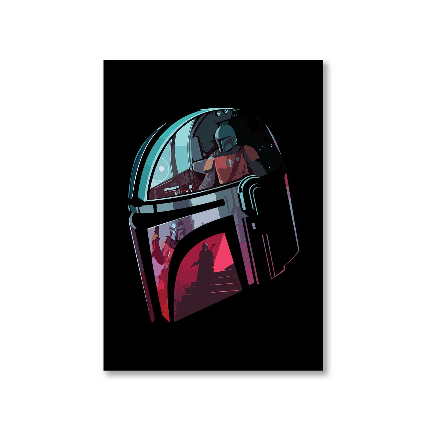 star wars mandalorian poster wall art buy online united states of america usa the banyan tee tbt a4
