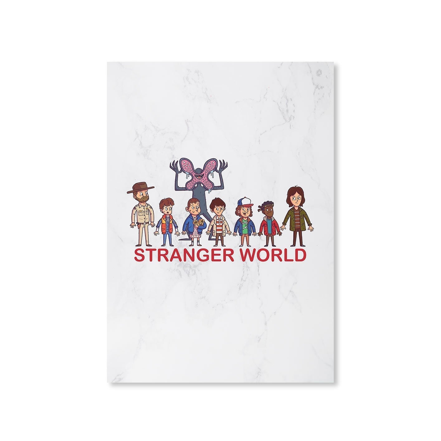 stranger things stranger world poster wall art buy online united states of america usa the banyan tee tbt a4 stranger things eleven demogorgon shadow monster dustin quote vector art clothing accessories merchandise