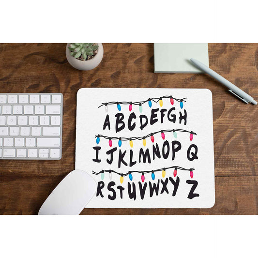 stranger things alphabet wall mousepad logitech large anime tv & movies buy online united states of america usa the banyan tee tbt men women girls boys unisex  stranger things eleven demogorgon shadow monster dustin quote vector art clothing accessories merchandise