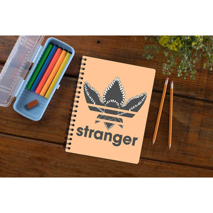 stranger things stranger notebook notepad diary buy online united states of america usa the banyan tee tbt unruled stranger things eleven demogorgon shadow monster dustin quote vector art clothing accessories merchandise