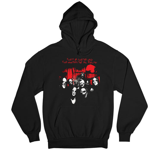 slipknot surfacing hoodie hooded sweatshirt winterwear music band buy online usa united states of america the banyan tee tbt men women girls boys unisex black