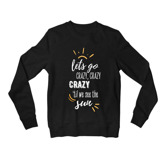 one direction crazy sweatshirt upper winterwear music band buy online united states of america usa the banyan tee tbt men women girls boys unisex black