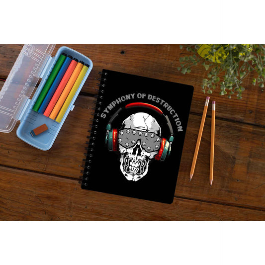 megadeth symphony of destruction notebook notepad diary buy online united states of america usa the banyan tee tbt unruled