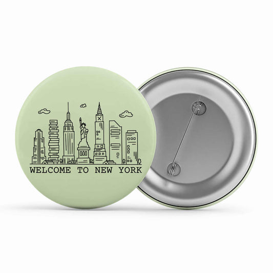 taylor swift welcome to new york badge pin button music band buy online united states of america usa the banyan tee tbt men women girls boys unisex