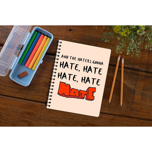 taylor swift haters gonna hate notebook notepad diary buy online united states of america usa the banyan tee tbt unruled