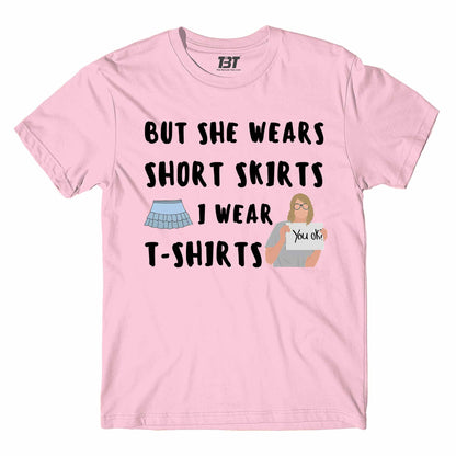 taylor swift i wear t-shirts t-shirt music band buy online united states of america usa the banyan tee tbt men women girls boys unisex baby pink