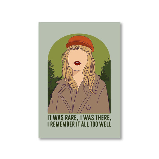taylor swift remember it all too well poster wall art buy online united states of america usa the banyan tee tbt a4 