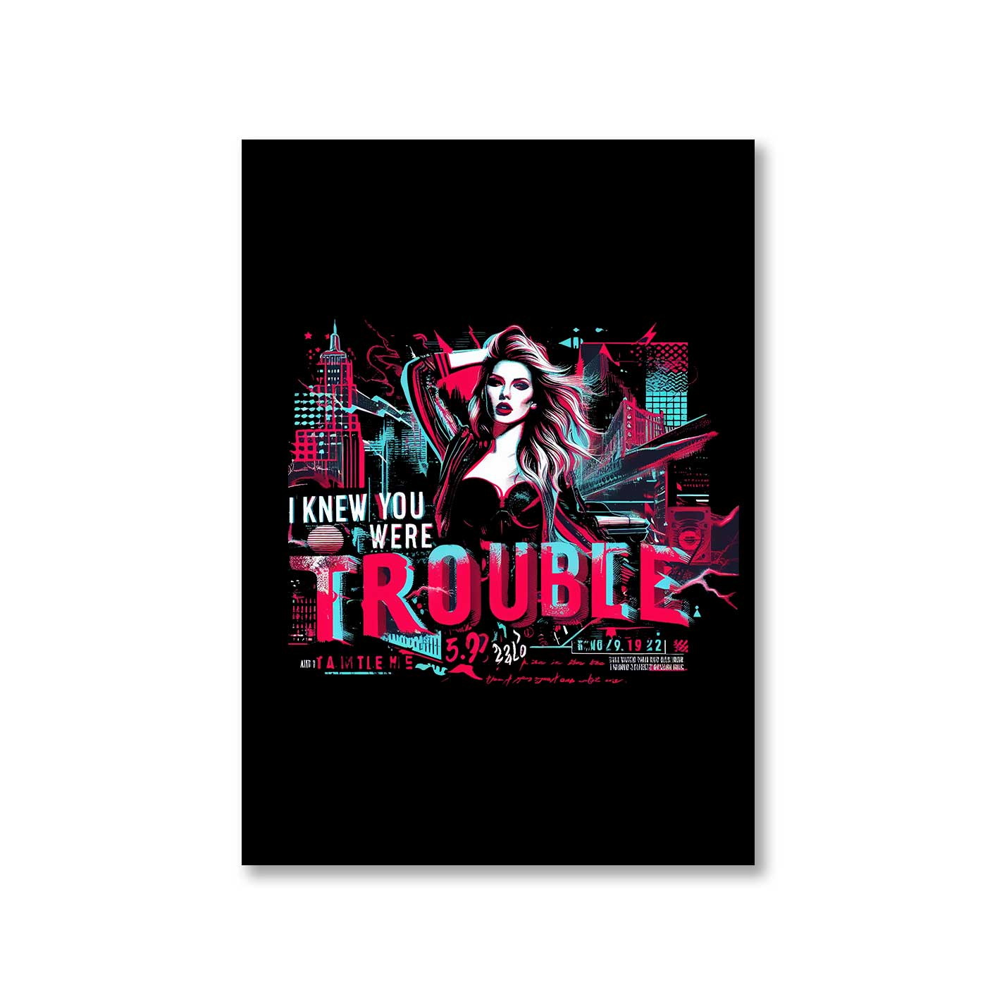 taylor swift you were trouble poster wall art buy online united states of america usa the banyan tee tbt a4