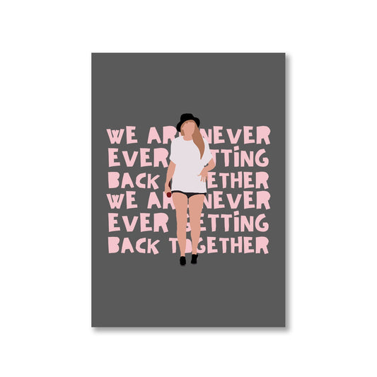 taylor swift getting back together poster wall art buy online united states of america usa the banyan tee tbt a4 