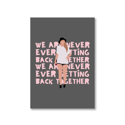 taylor swift getting back together poster wall art buy online united states of america usa the banyan tee tbt a4