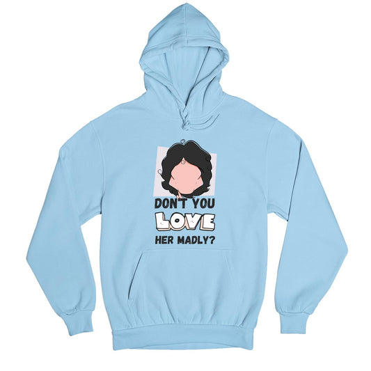 the doors love her madly hoodie hooded sweatshirt winterwear music band buy online usa united states of america the banyan tee tbt men women girls boys unisex baby blue