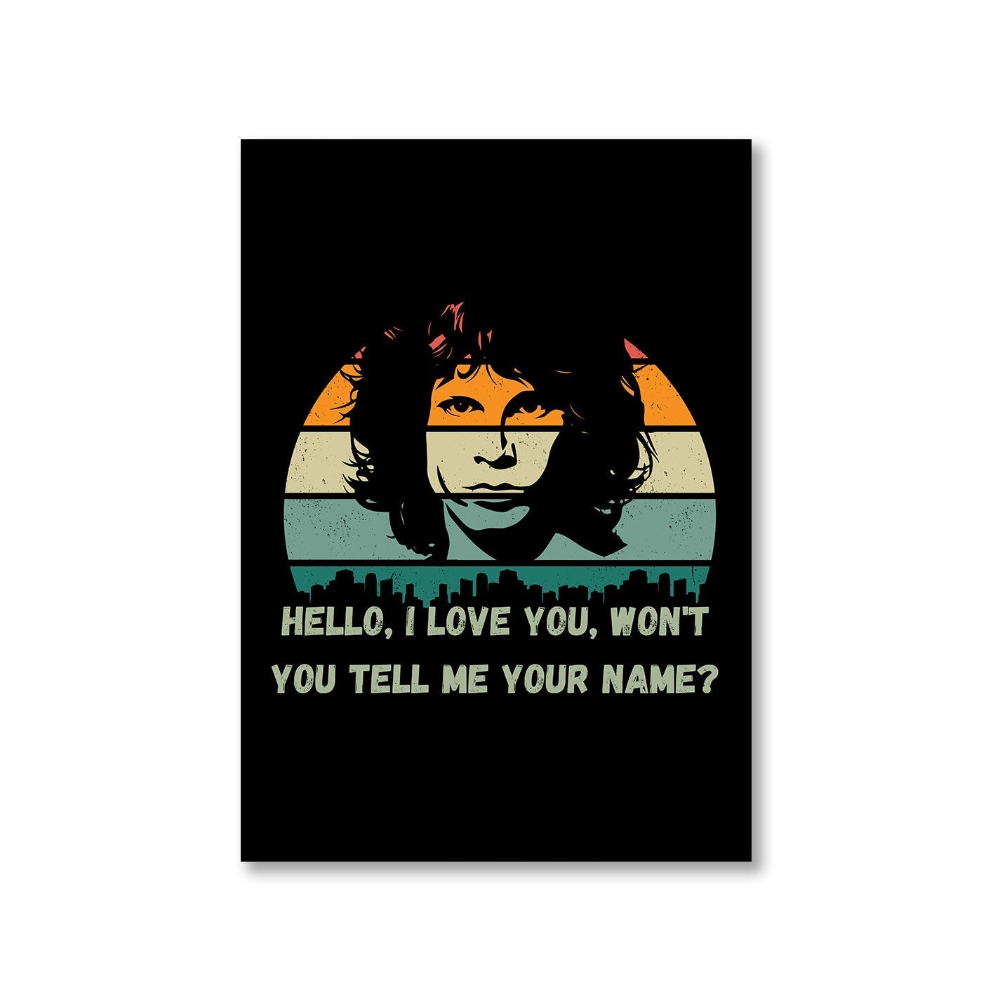 the doors hello i love you poster wall art buy online united states of america usa the banyan tee tbt a4