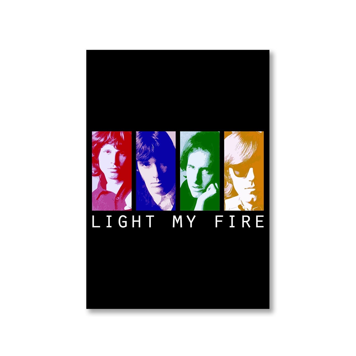 the doors light my fire pop art poster wall art buy online united states of america usa the banyan tee tbt a4