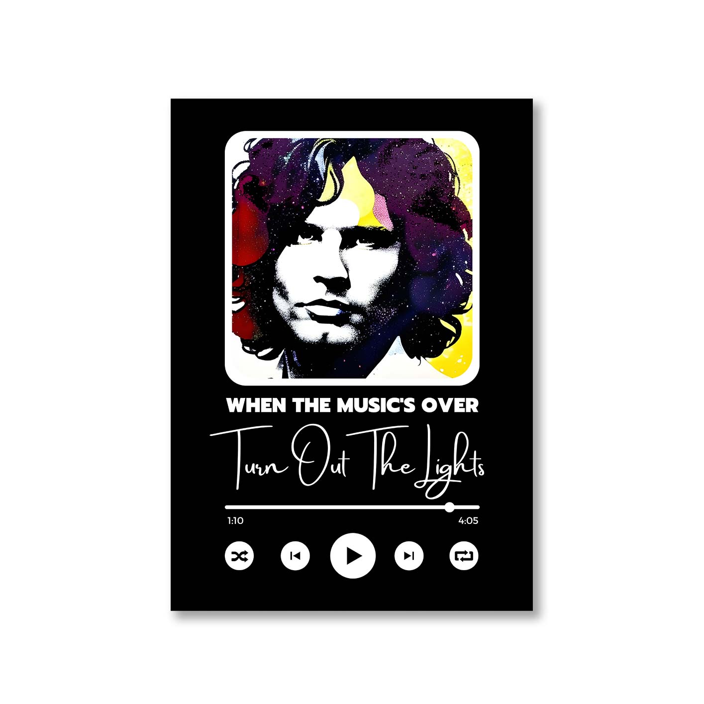 the doors when the music's over poster wall art buy online united states of america usa the banyan tee tbt a4