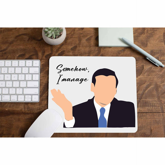 the office somehow i manage mousepad logitech large anime tv & movies buy online united states of america usa the banyan tee tbt men women girls boys unisex  - michael scott