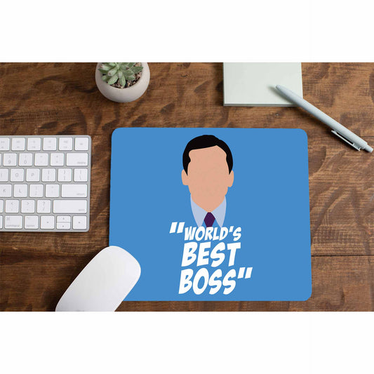 the office world's best boss mousepad logitech large anime tv & movies buy online united states of america usa the banyan tee tbt men women girls boys unisex  - michael scott