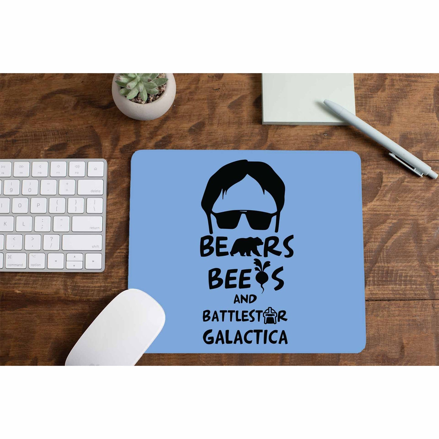 the office bears beets & battlestar galactica mousepad logitech large anime tv & movies buy online united states of america usa the banyan tee tbt men women girls boys unisex  - dwight