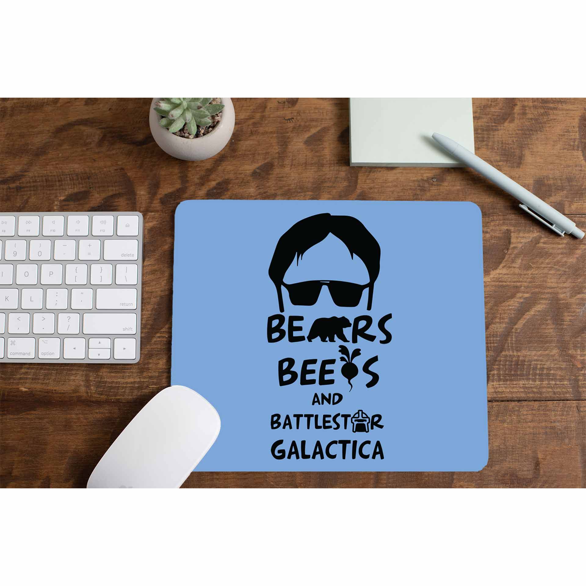 the office bears beets & battlestar galactica mousepad logitech large anime tv & movies buy online united states of america usa the banyan tee tbt men women girls boys unisex  - dwight