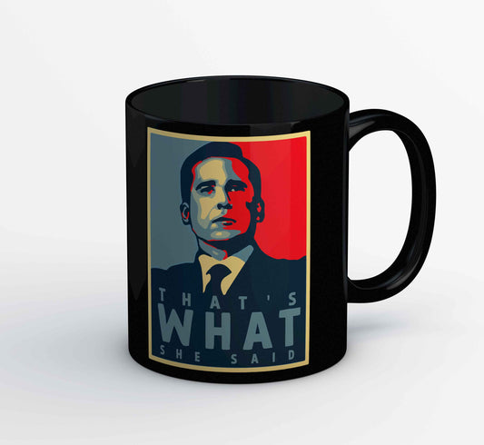 the office that's what she said mug coffee ceramic tv & movies buy online usa united states of america the banyan tee tbt men women girls boys unisex  - michael scott quote