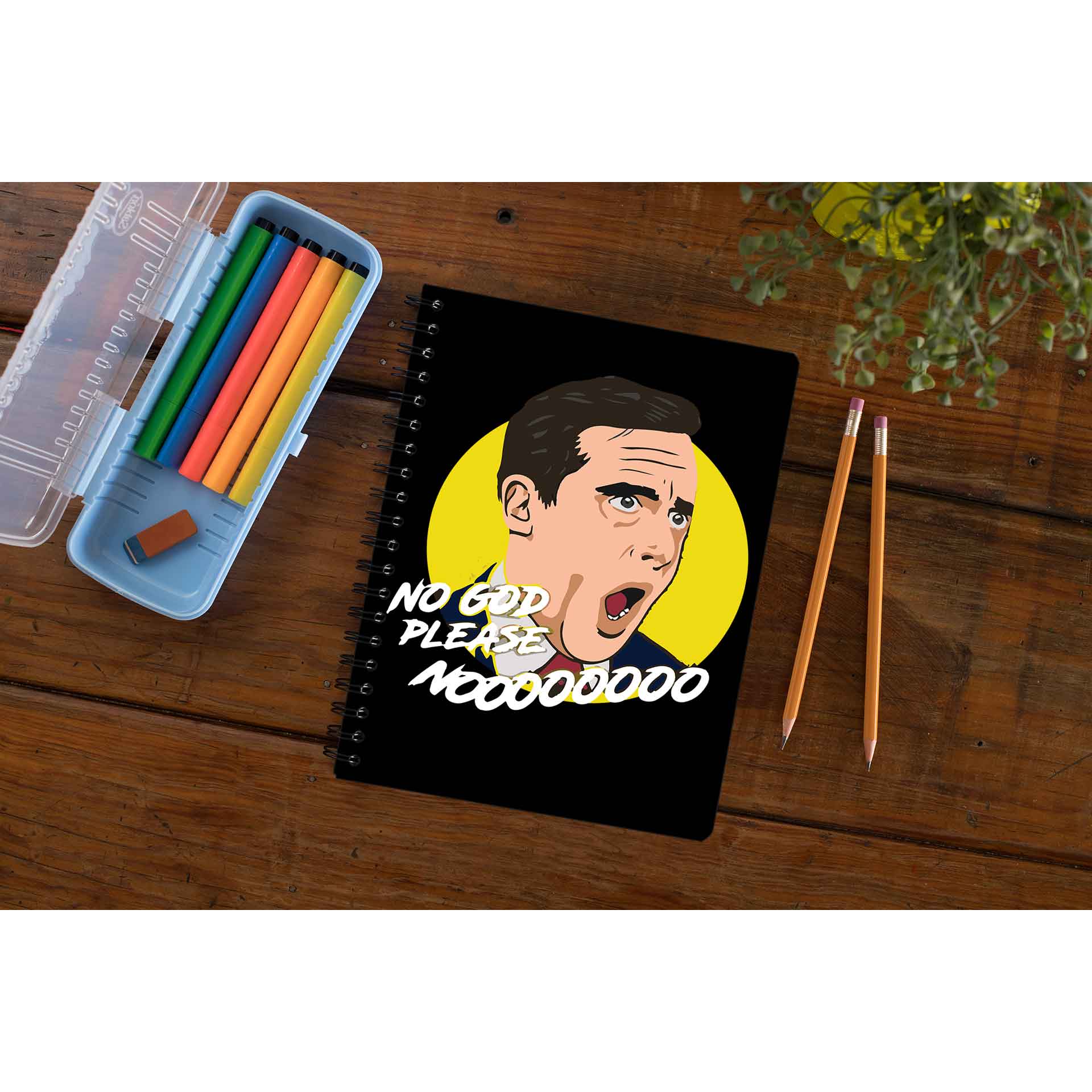 the office god no please no notebook notepad diary buy online united states of america usa the banyan tee tbt unruled - michael scott