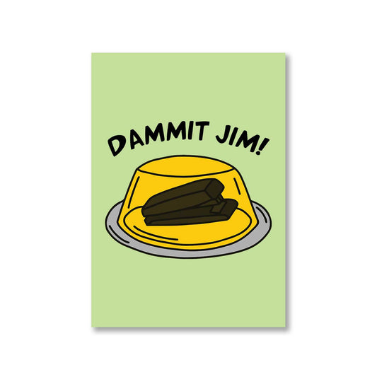 the office dammit jim poster wall art buy online united states of america usa the banyan tee tbt a4