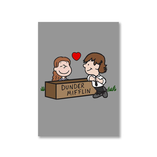 the office jim & pam poster wall art buy online united states of america usa the banyan tee tbt a4