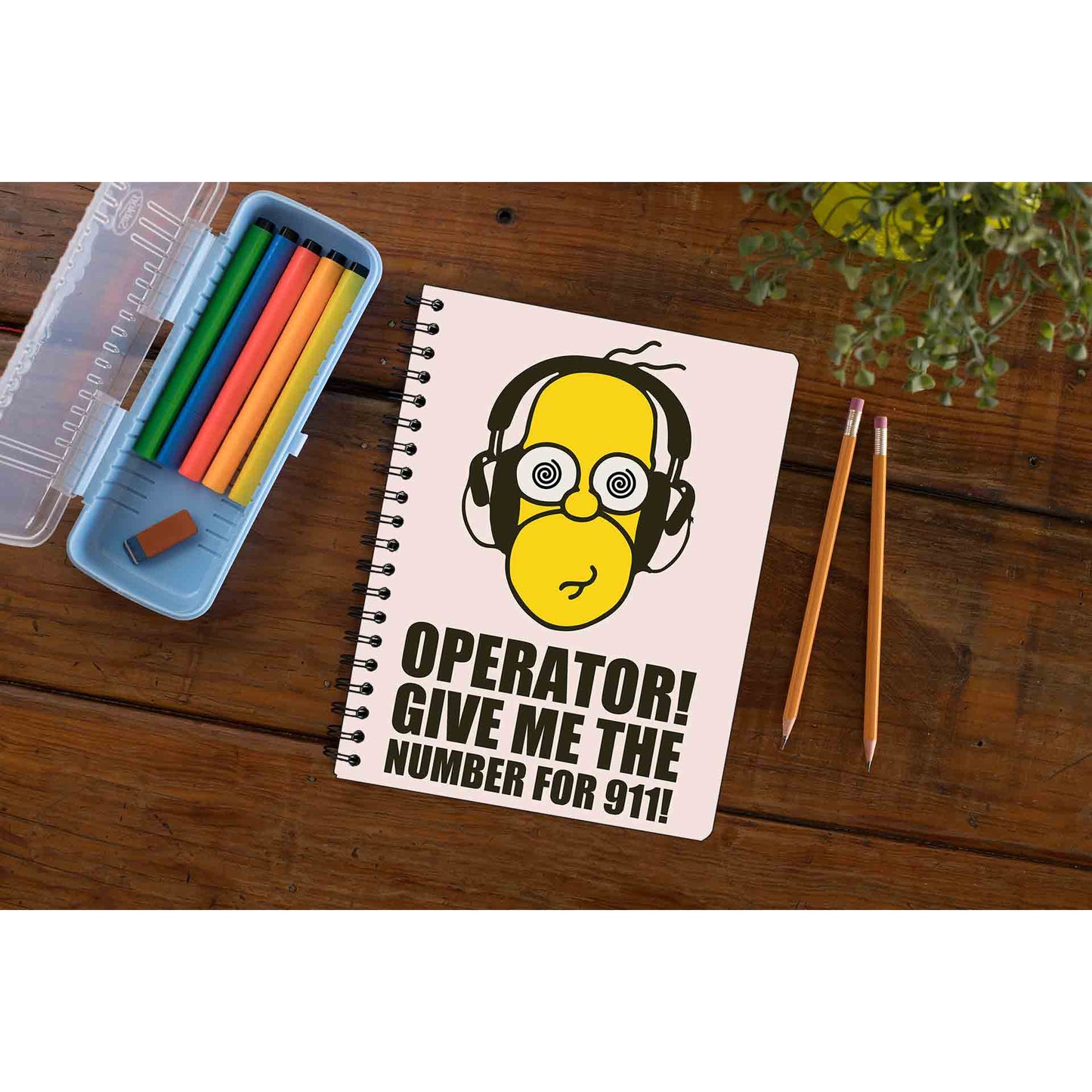 the simpsons number for 911 notebook notepad diary buy online united states of america usa the banyan tee tbt unruled - homer simpson