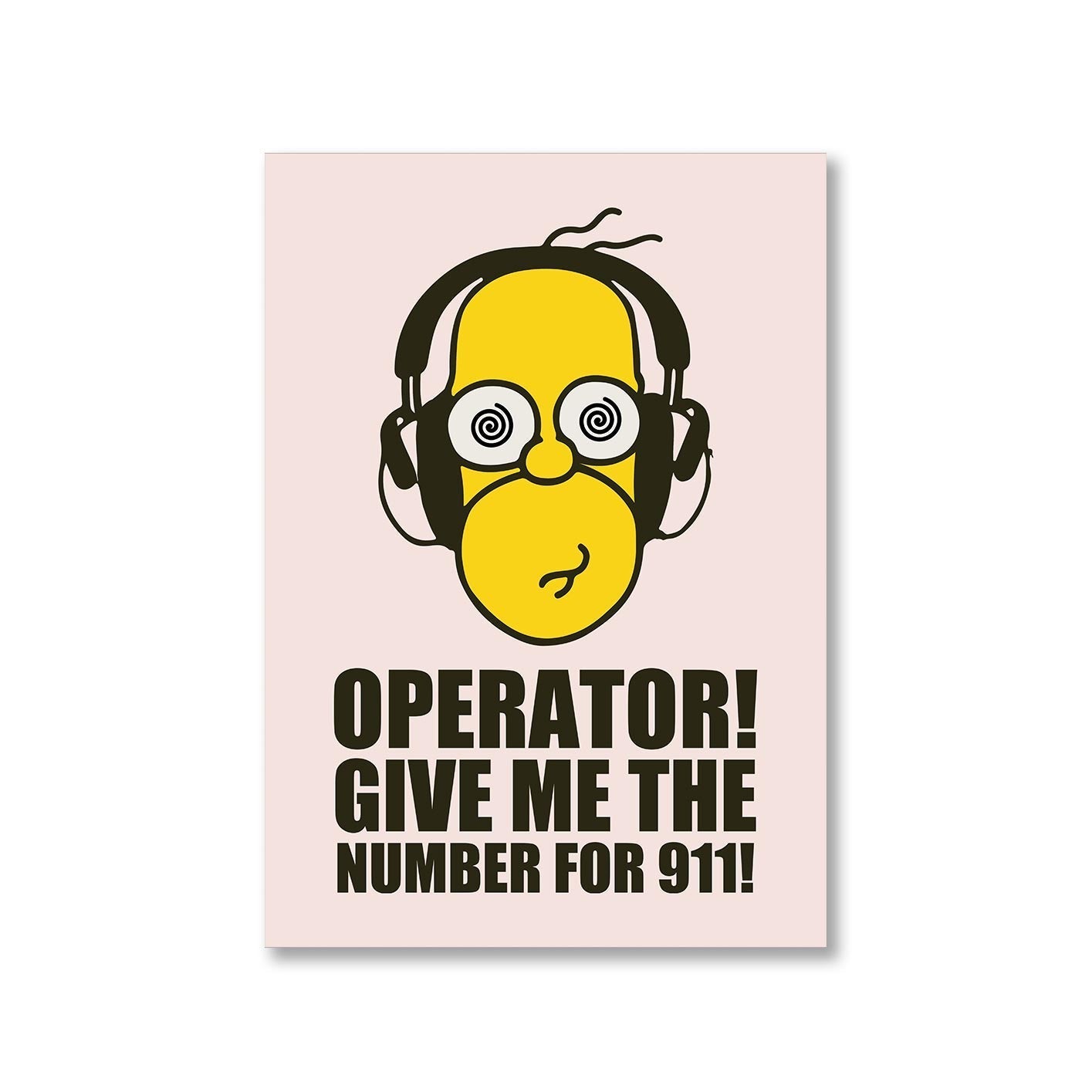 the simpsons number for 911 poster wall art buy online united states of america usa the banyan tee tbt a4 - homer simpson