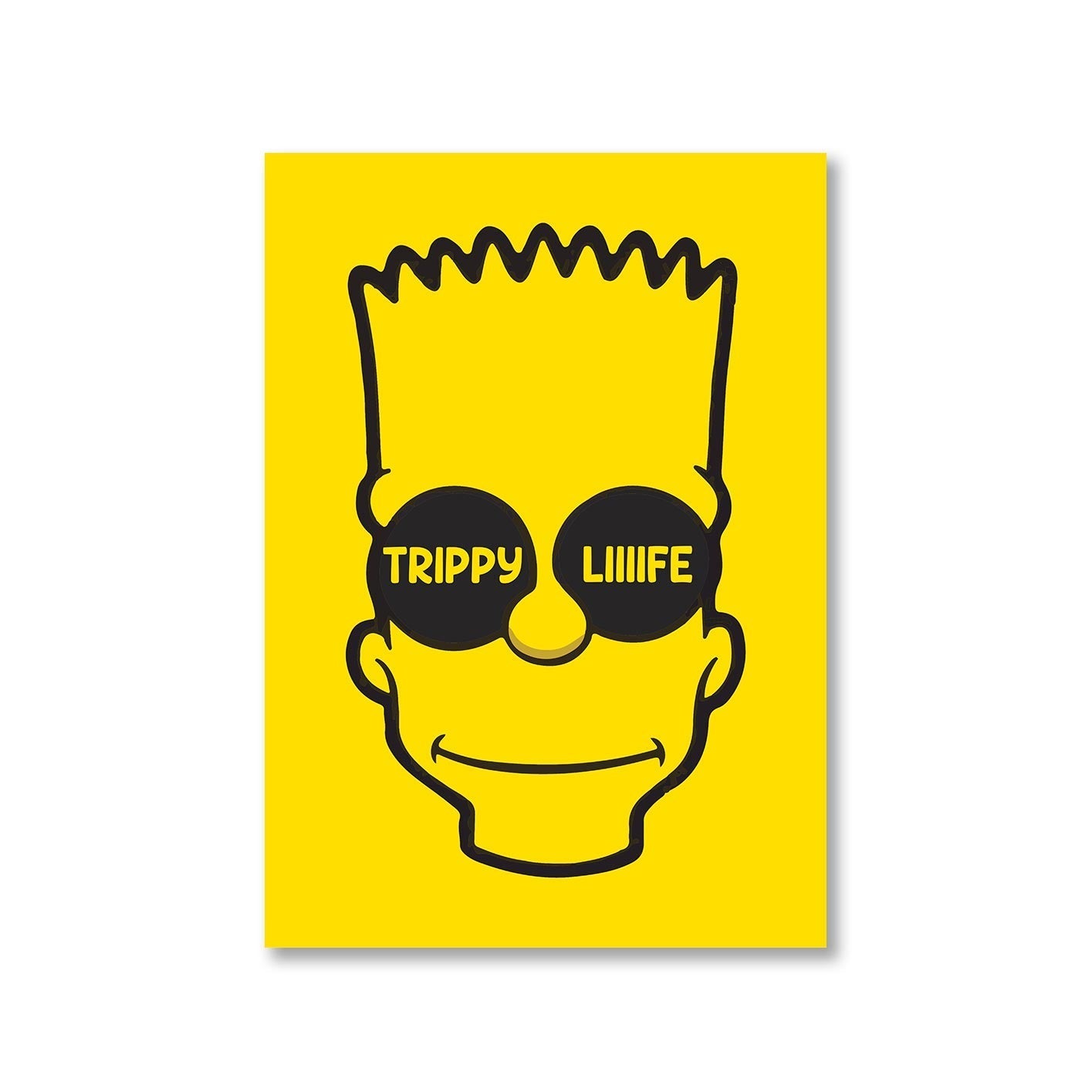 the simpsons trippy life poster wall art buy online united states of america usa the banyan tee tbt a4 - bart simpson