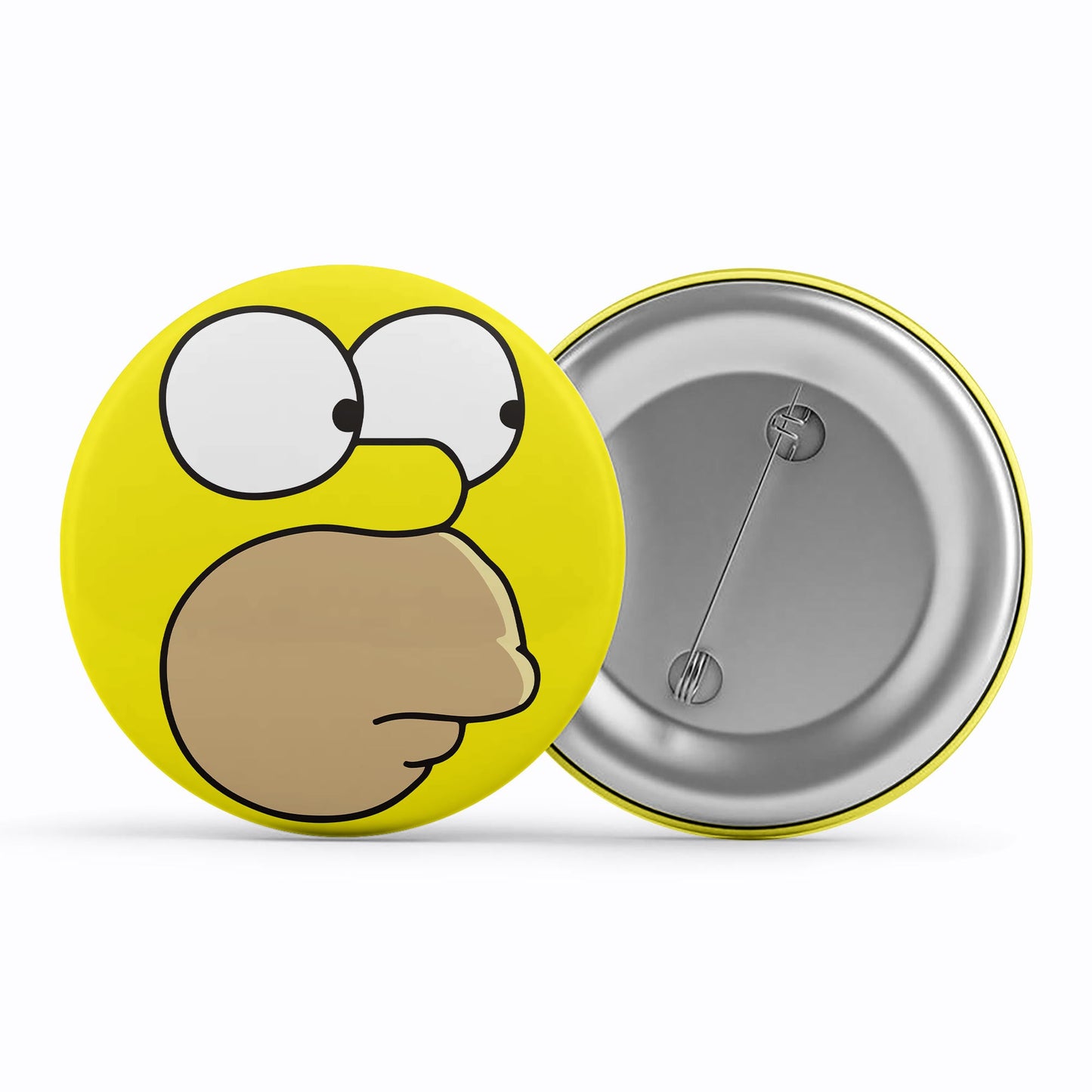 The Simpsons Badge Metal Pin Button The Banyan Tee TBT - Homer Simpson