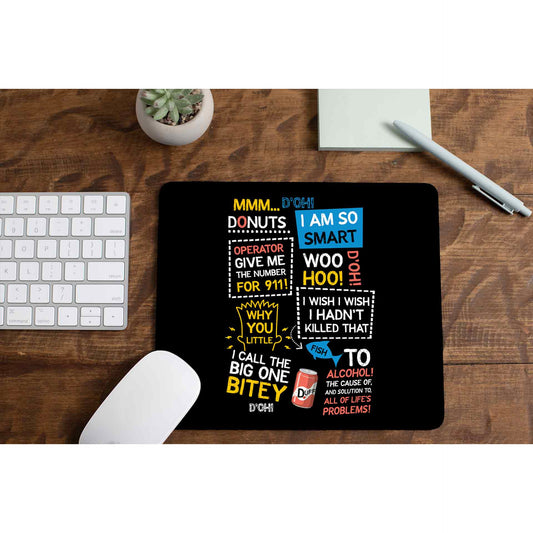 The Simpsons Mouse pad by The Banyan Tee TBT