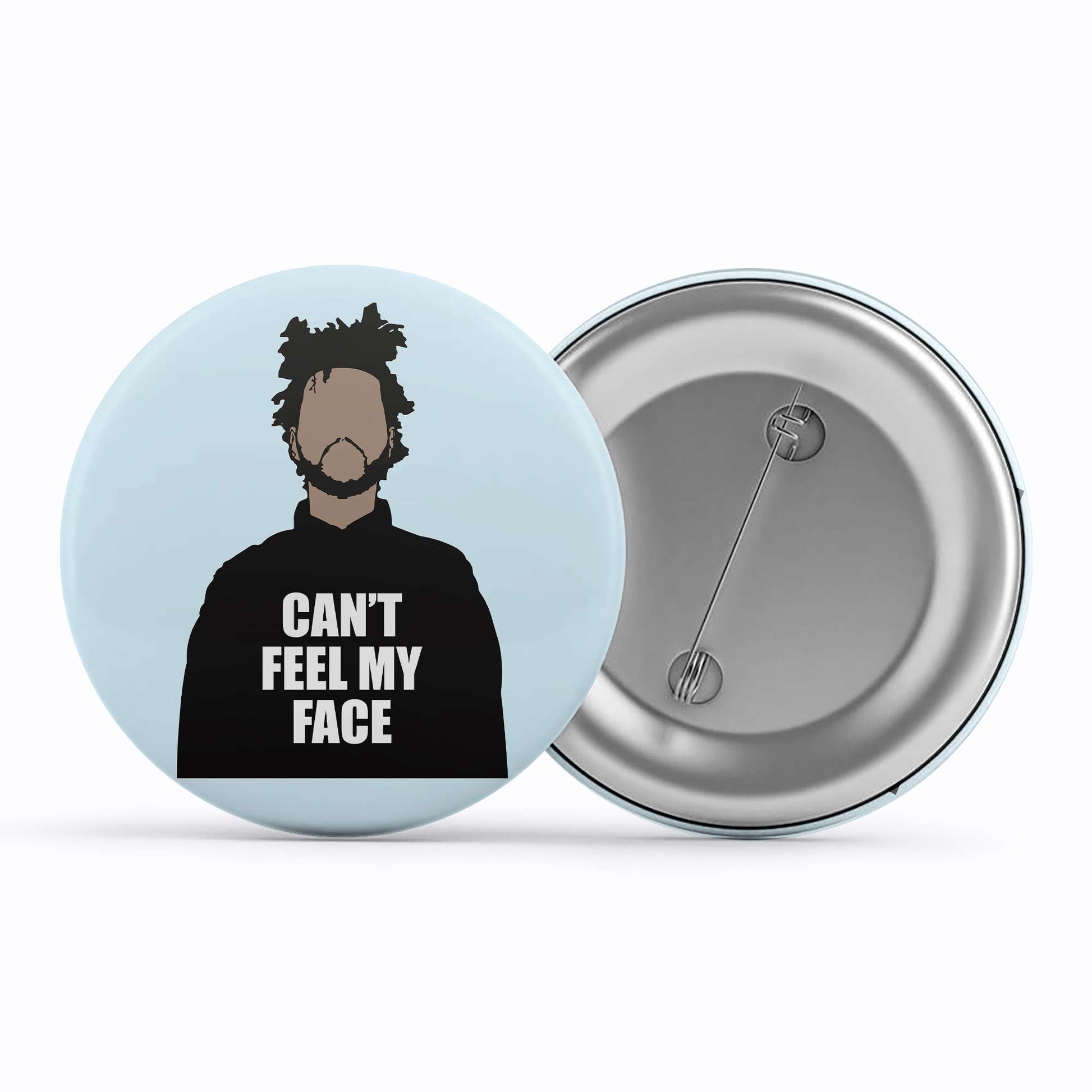 the weeknd can't feel my face badge pin button music band buy online united states of america usa the banyan tee tbt men women girls boys unisex